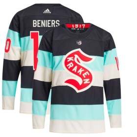 Miesten NHL Seattle Kraken Pelipaita Matty Beniers Winter Classic Adidas 2023-24 Sininen Authentic